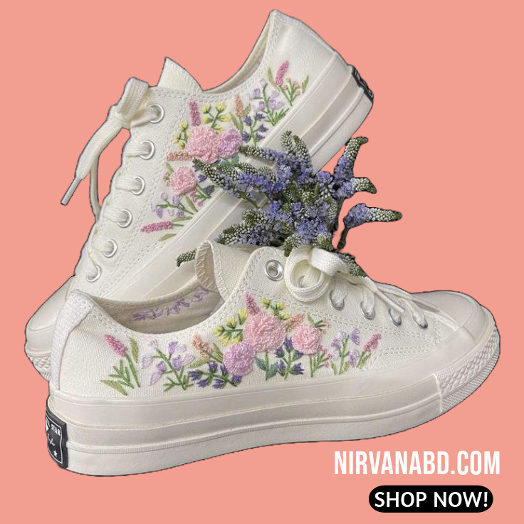 Tênis de noiva _Flores
